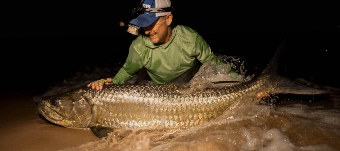 Shore fishing for tarpon