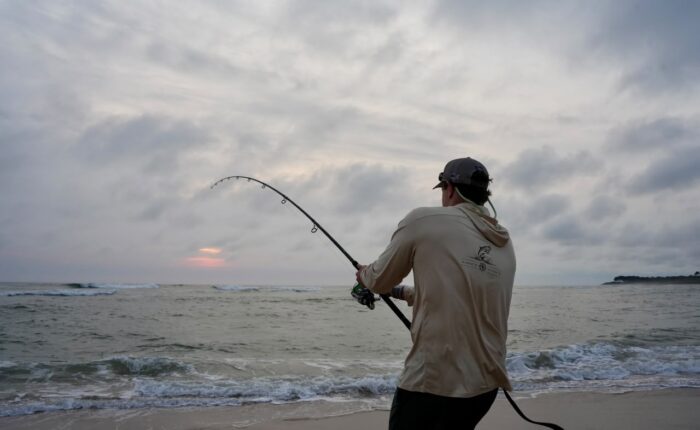 Tarpon Fishing From the Beach in Gabon
