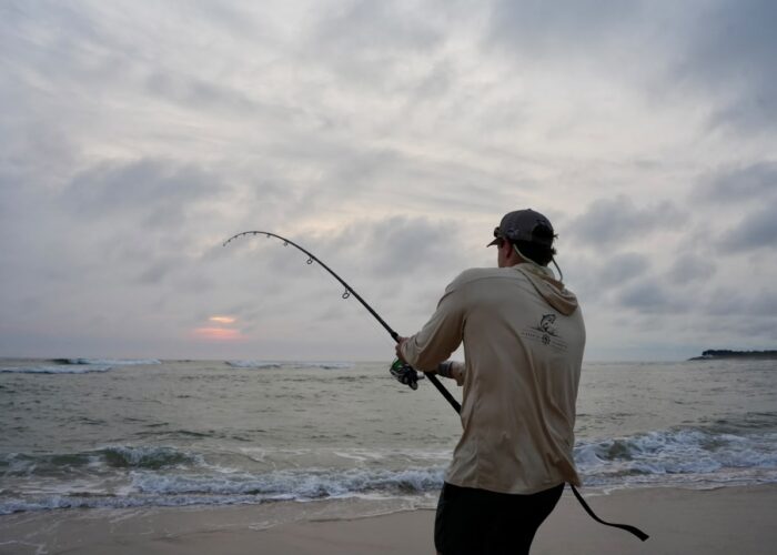 Tarpon Fishing From the Beach in Gabon