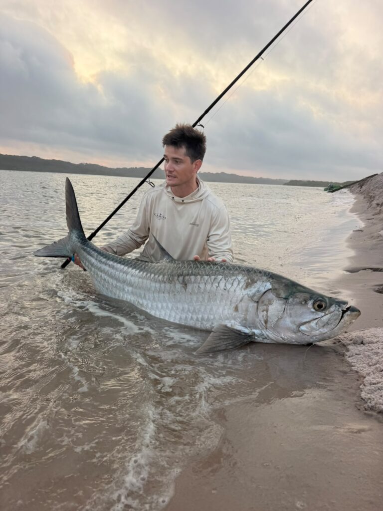 Tarpon Fishing From the Beach in Gabon big